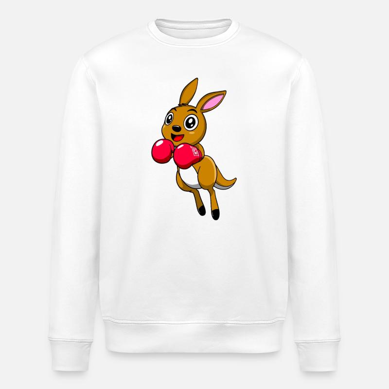 Känguru - Stanley/Stella Unisex Bio-Sweatshirt ROLLER - Weiß