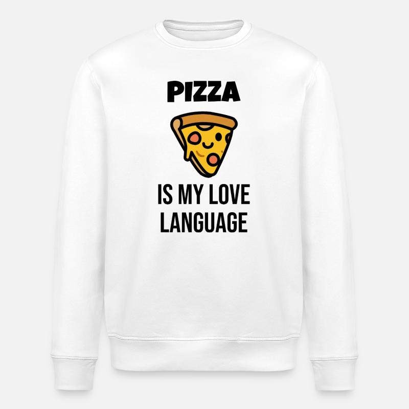 Pizzastück Charakter - Stanley/Stella Unisex Bio-Sweatshirt ROLLER - Weiß