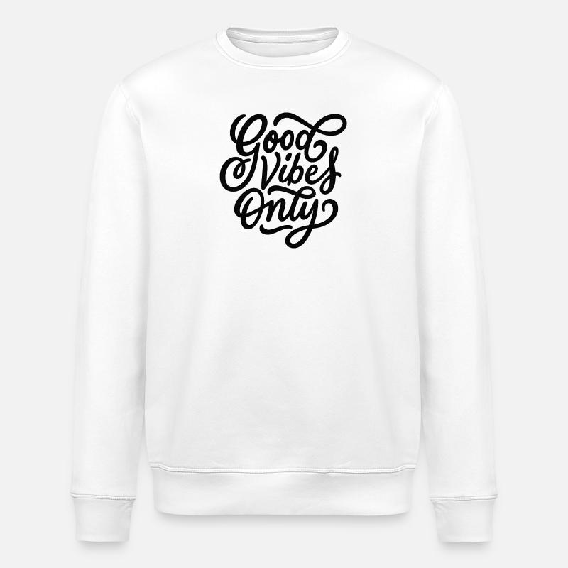 Ambiance festive Lettrage à la main - Sweat bio ROLLER Stanley/Stella Unisexe - blanc