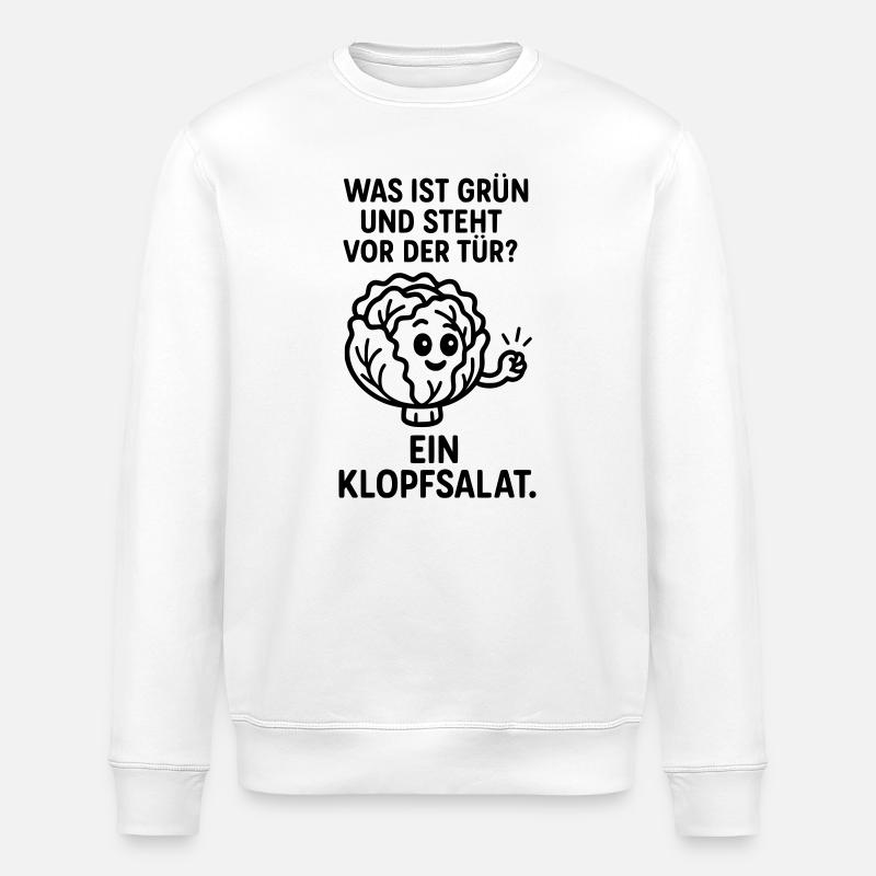 Blague sur la salade knock - Sweat bio ROLLER Stanley/Stella Unisexe - blanc
