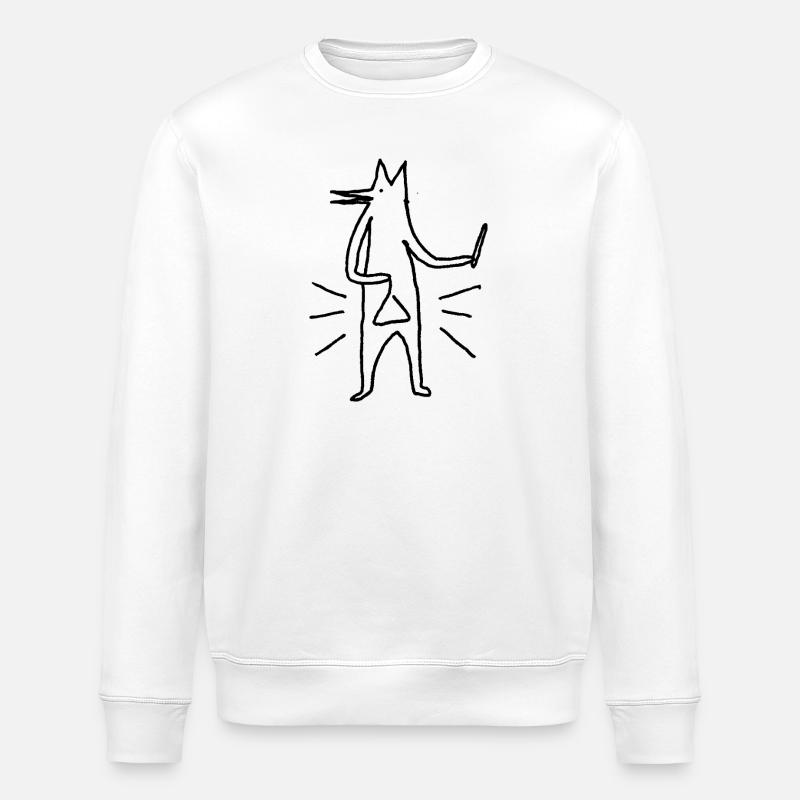 Little Triangle man - Stanley/Stella Unisex Bio-Sweatshirt ROLLER - Weiß
