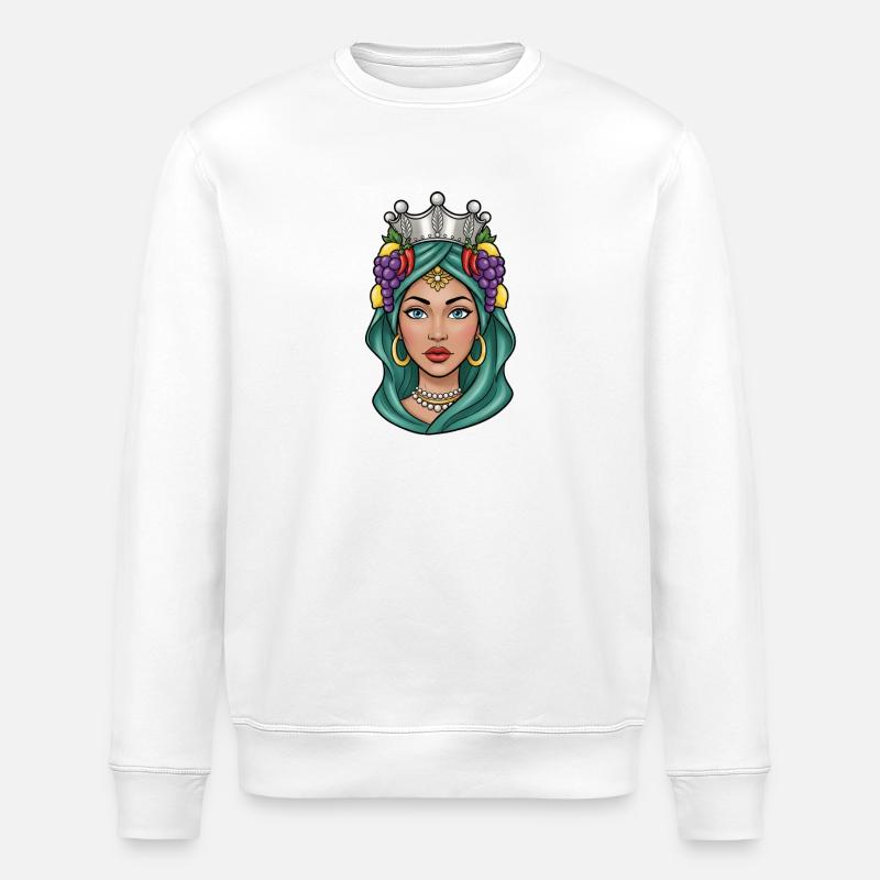 Chef de la Sicile Maure Sicile - Sweat bio ROLLER Stanley/Stella Unisexe - blanc