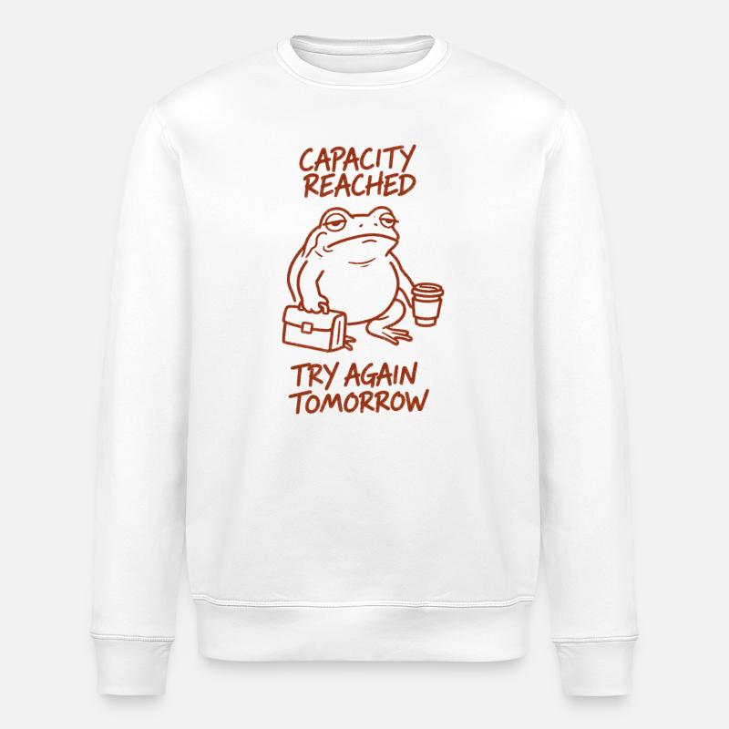 Capacity reached | Tomorrow again - Stanley/Stella ROLLER Unisex Organic Sweatshirt - white