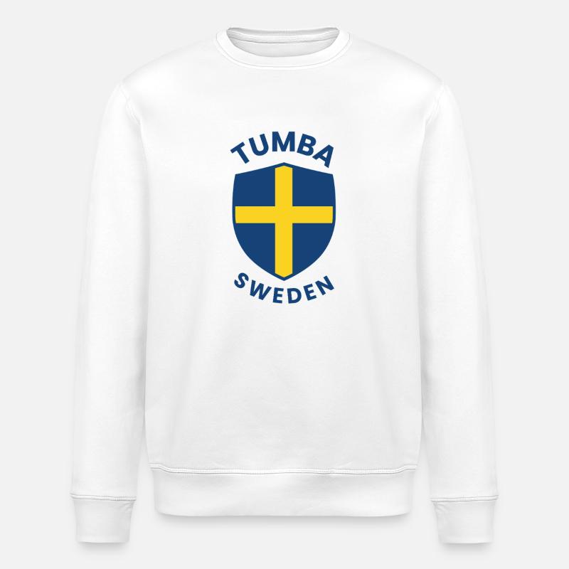 Tumba Sweden Schilddesign - Stanley/Stella Unisex Bio-Sweatshirt ROLLER - Weiß