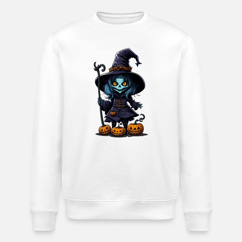 Halloween - Zombie - Horror - Hexe - Stanley/Stella Unisex Bio-Sweatshirt ROLLER - Weiß