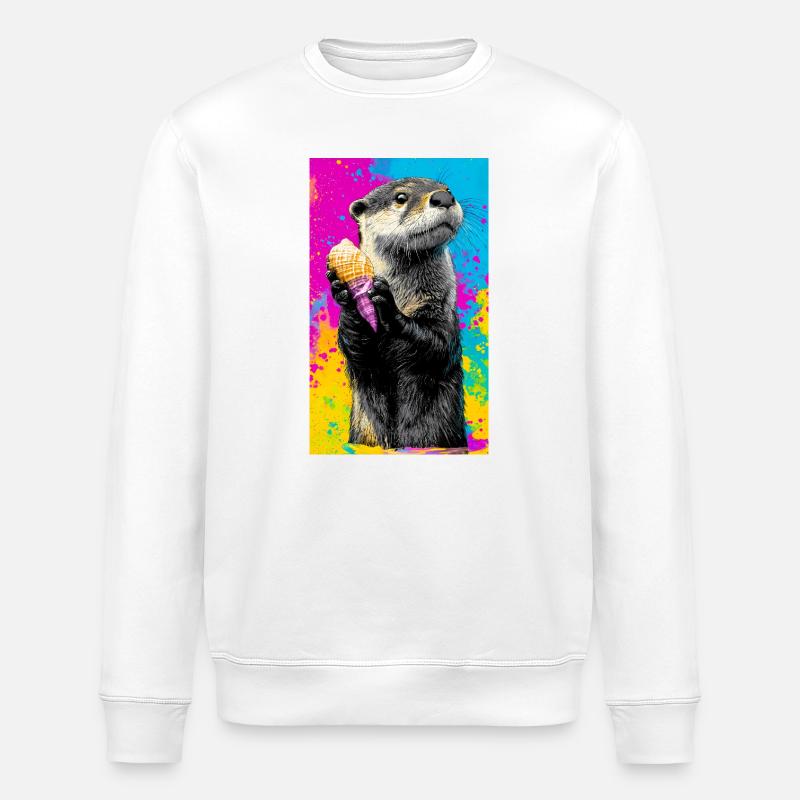 Otter - Stanley/Stella Unisex Bio-Sweatshirt ROLLER - Weiß