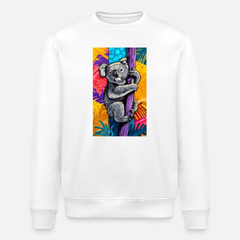 Koala - Sweat bio ROLLER Stanley/Stella Unisexe - blanc