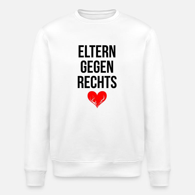 ELTERN GEGEN RECHTS - Stanley/Stella Unisex Bio-Sweatshirt ROLLER - Weiß