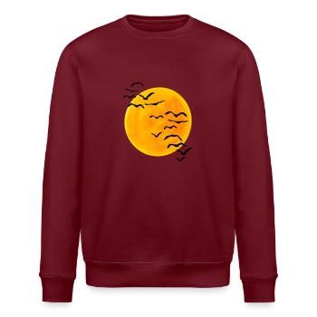 Sonnenuntergang Vogelschwarm - Stanley/Stella Unisex Bio-Sweatshirt ROLLER - Weiß - Vorne - Nik (191cm)