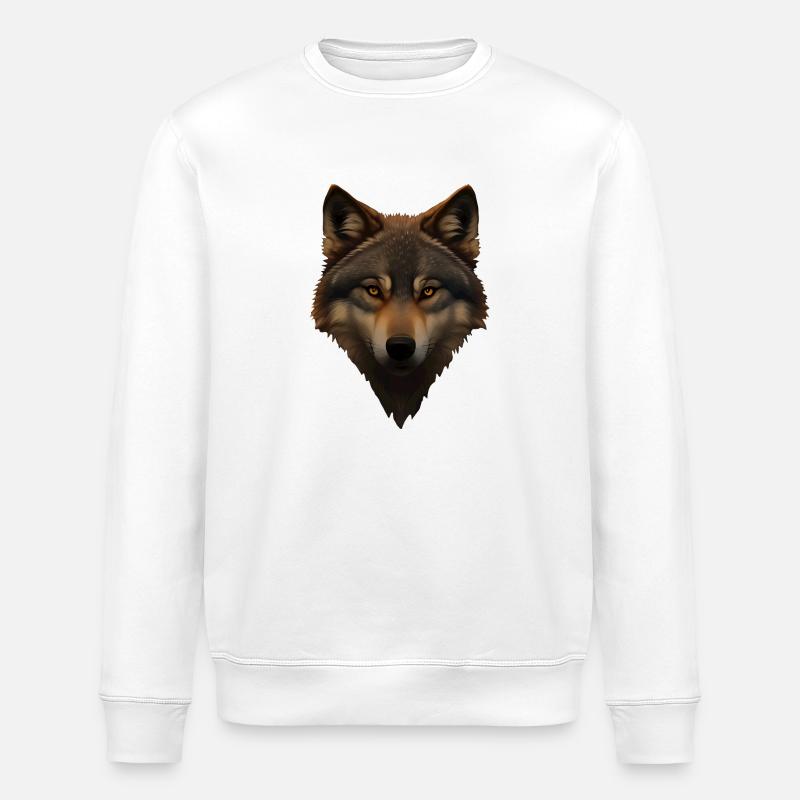 Wolf - Stanley/Stella Unisex Bio-Sweatshirt ROLLER - Weiß