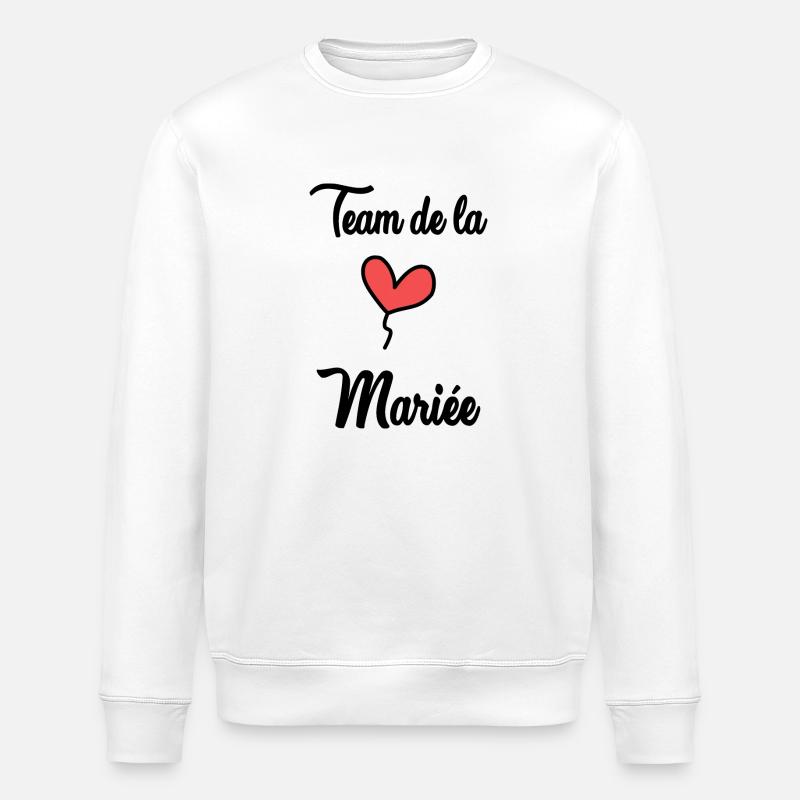 TEAM DE LA MARIEE - Sweat bio ROLLER Stanley/Stella Unisexe - blanc