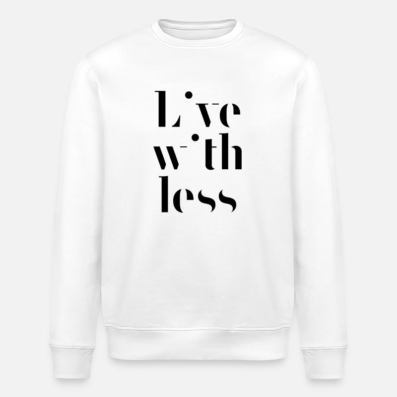 Vivre avec moins - Sweat bio ROLLER Stanley/Stella Unisexe - blanc