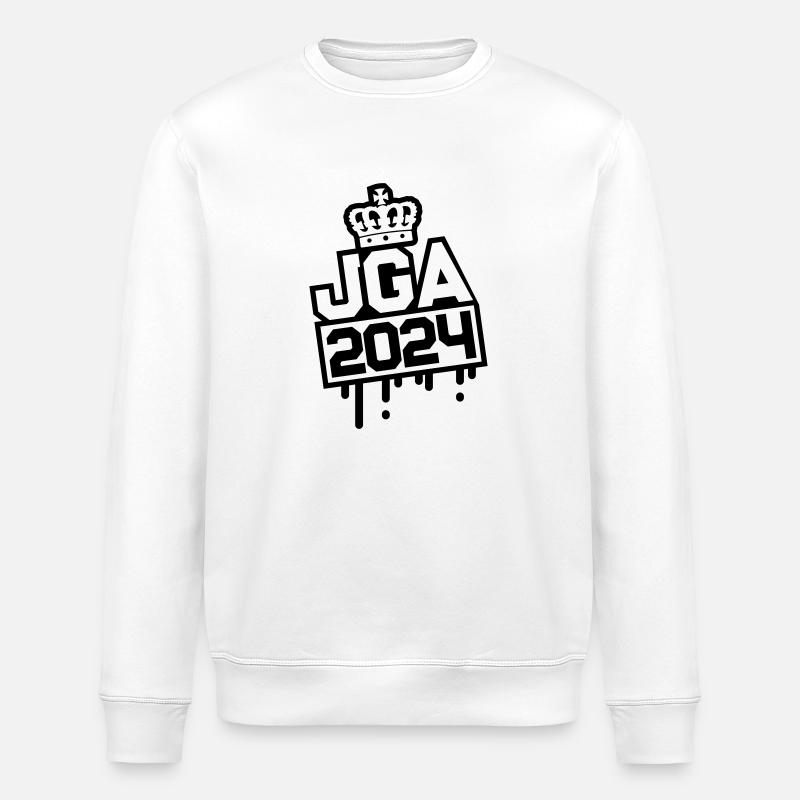 Junggesellenabschied Jga 2024 - Stanley/Stella Unisex Bio-Sweatshirt ROLLER - Weiß