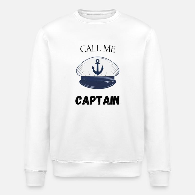 Appelez-moi le capitaine - Sweat bio ROLLER Stanley/Stella Unisexe - blanc