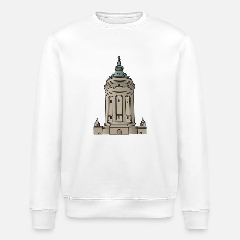 Château d'eau de Mannheim c - Sweat bio ROLLER Stanley/Stella Unisexe - blanc