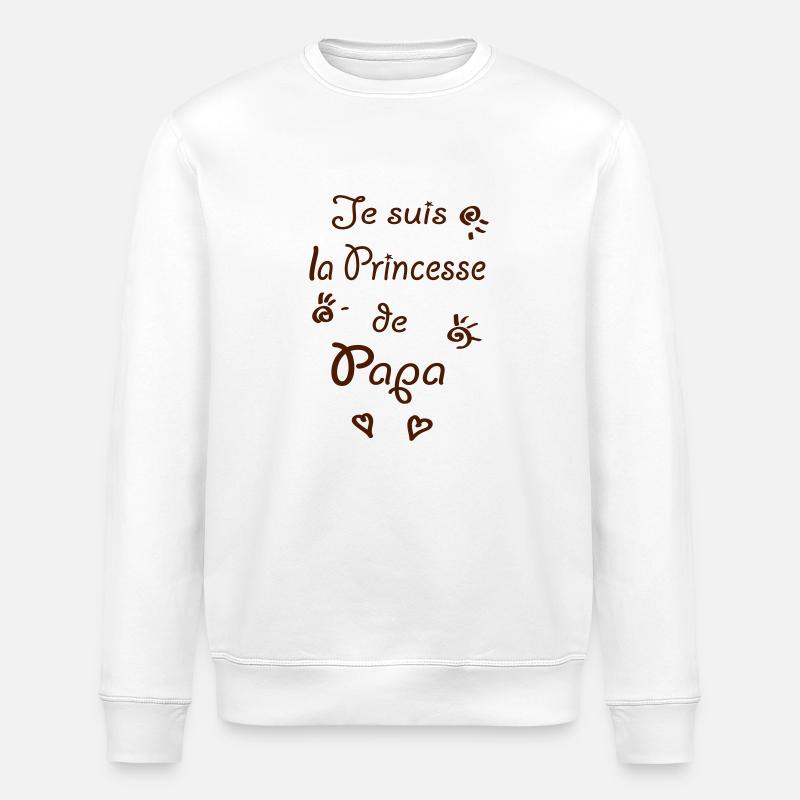 la princesse de papa - Sweat bio ROLLER Stanley/Stella Unisexe - blanc