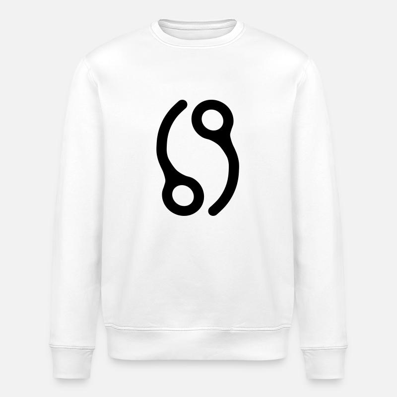 69 Closing Pins - Stanley/Stella ROLLER Unisex Organic Sweatshirt - white