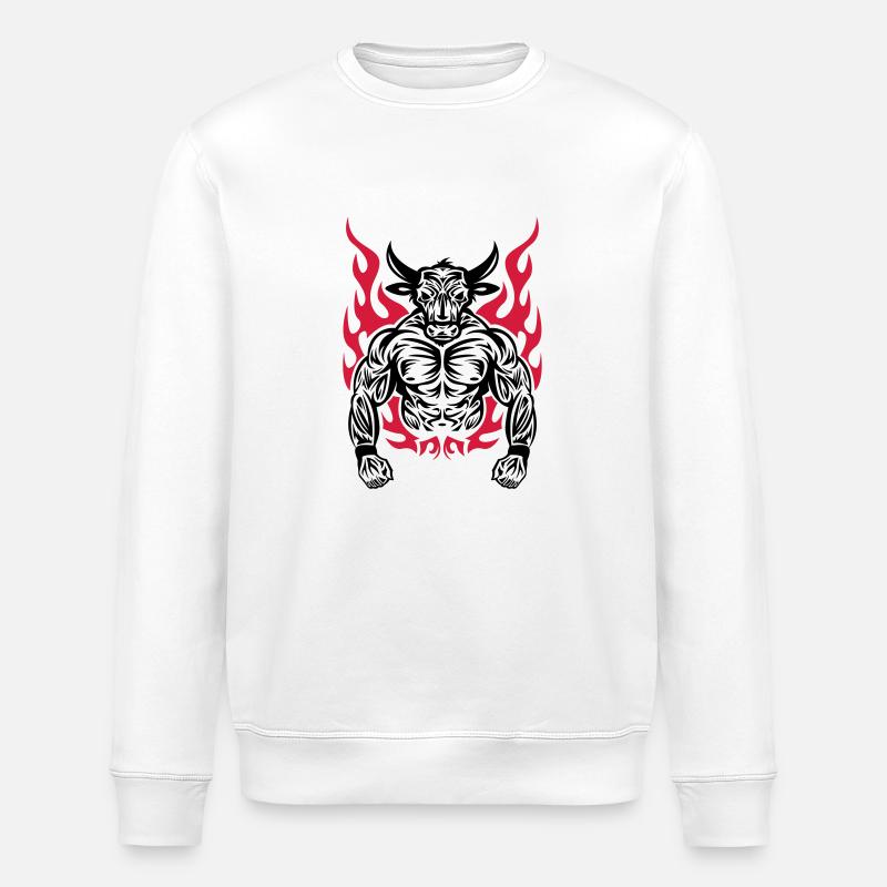 Minotaurus - Stanley/Stella Unisex Bio-Sweatshirt ROLLER - Weiß