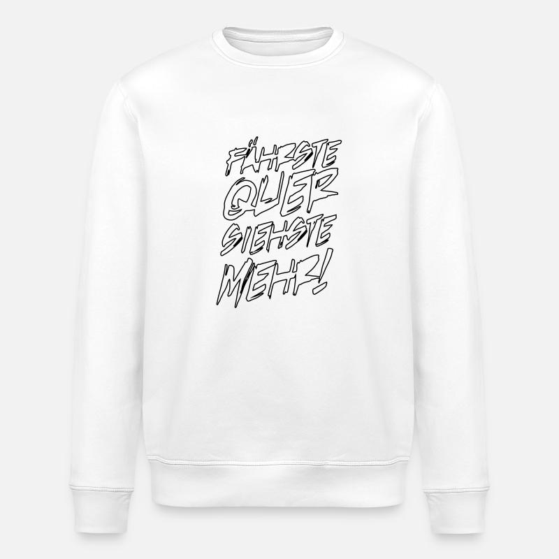 quer siehst du mehr - Stanley/Stella Unisex Bio-Sweatshirt ROLLER - Weiß