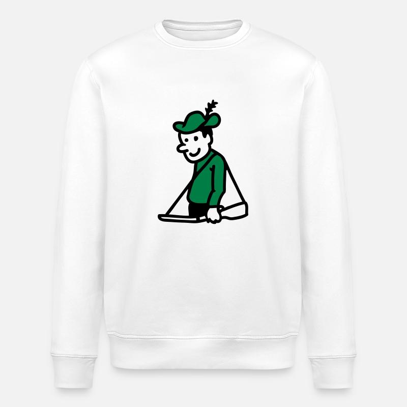 Hunter - Stanley/Stella ROLLER Unisex Organic Sweatshirt - white