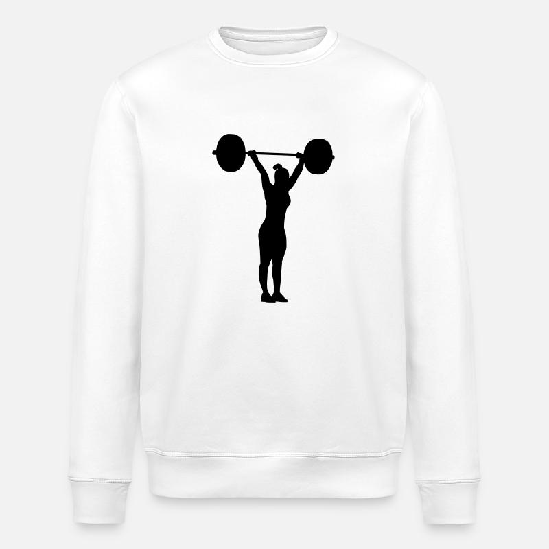 Stoßen Endposition Frau - Stanley/Stella Unisex Bio-Sweatshirt ROLLER - Weiß