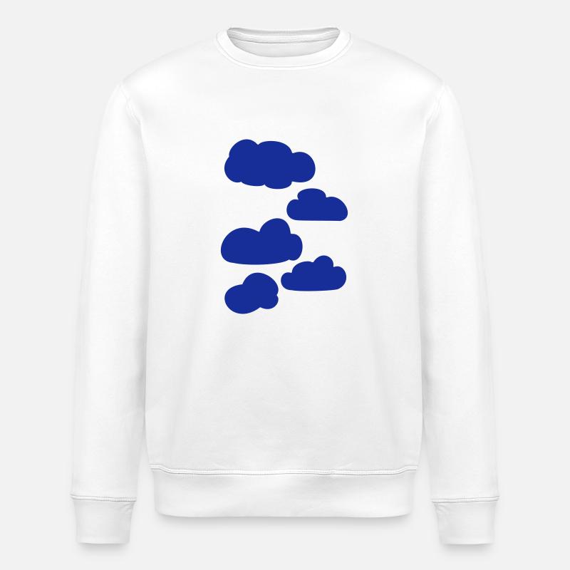 Wolken - Stanley/Stella Unisex Bio-Sweatshirt ROLLER - Weiß