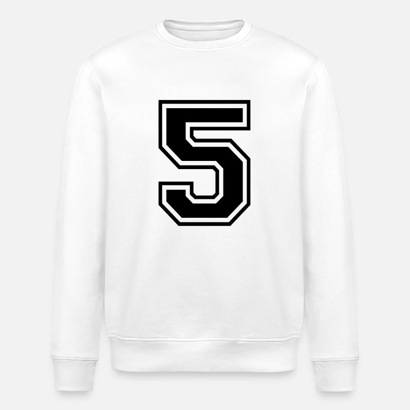 Nummer 5 - Stanley/Stella Unisex Bio-Sweatshirt ROLLER - Weiß