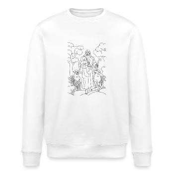 Christentum Collection - Stanley/Stella Unisex Bio-Sweatshirt ROLLER - Weiß - Vorne - Nik (191cm)