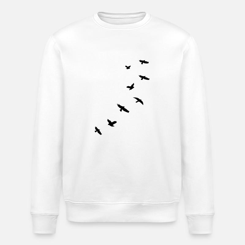 flying_birds_mapies - Sweat bio ROLLER Stanley/Stella Unisexe - blanc