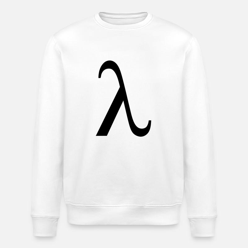 Lambda - Stanley/Stella ROLLER Unisex Organic Sweatshirt - white