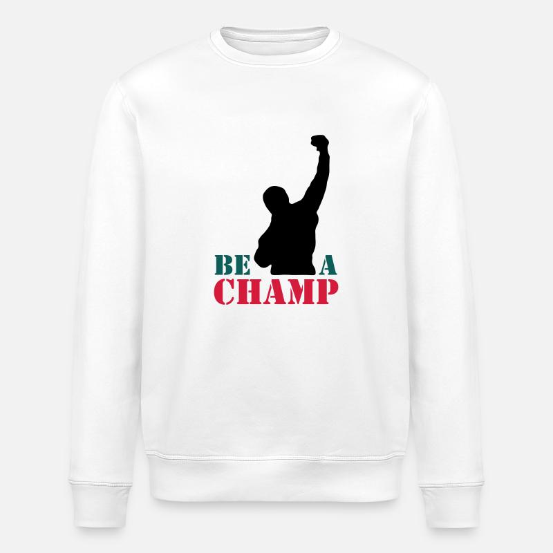 rocky_champ - Stanley/Stella Unisex Bio-Sweatshirt ROLLER - Weiß