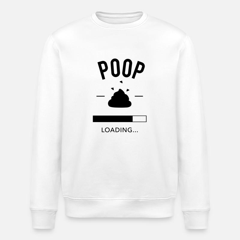 Poop loading - Sweat bio ROLLER Stanley/Stella Unisexe - blanc
