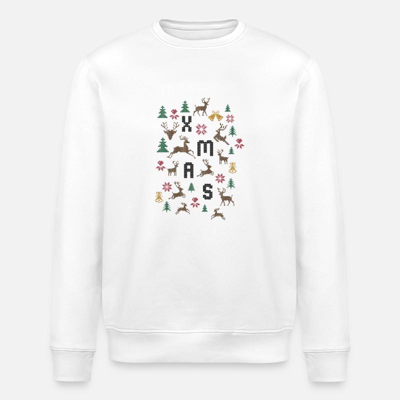 Weihnachten - Stanley/Stella Unisex Bio-Sweatshirt ROLLER - Weiß
