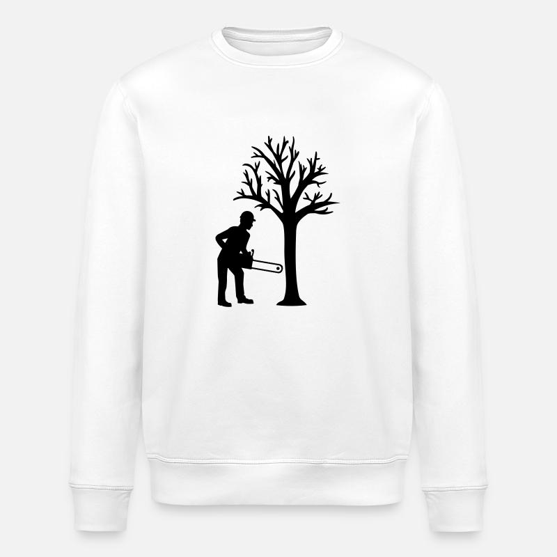 Lumberjack - Stanley/Stella ROLLER Unisex Organic Sweatshirt - white