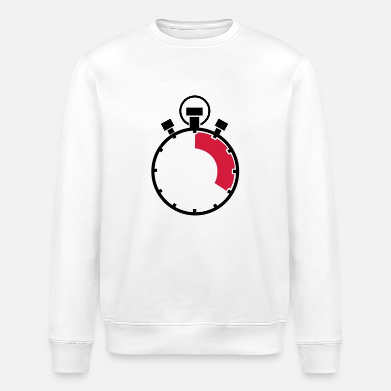 stoppuhr_02 - Sweat bio ROLLER Stanley/Stella Unisexe - blanc