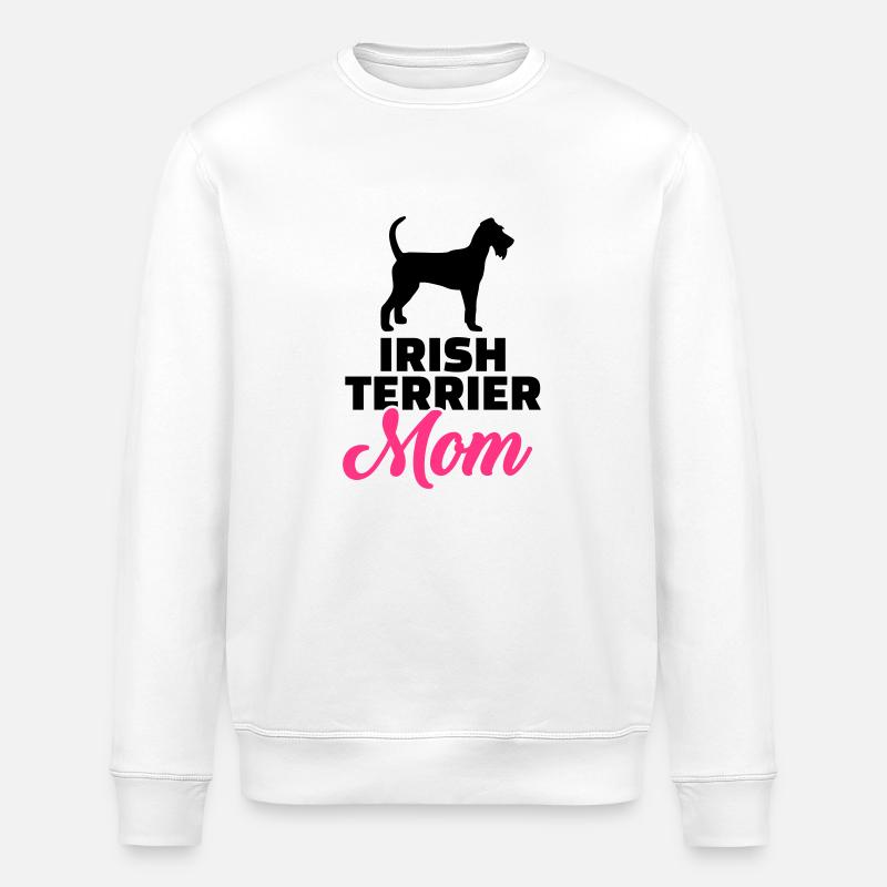 Irish Terrier - Stanley/Stella ROLLER Unisex Organic Sweatshirt - white