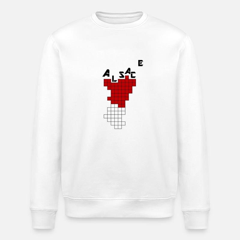 Alsace Video Game Cube - Stanley/Stella ROLLER Unisex Organic Sweatshirt - white
