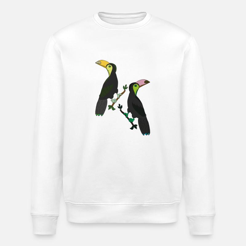 Toucan Deux - Sweat bio ROLLER Stanley/Stella Unisexe - blanc