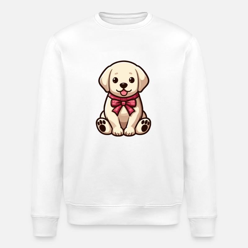 Mignon petit chien - Labrador - Sweat bio ROLLER Stanley/Stella Unisexe - blanc