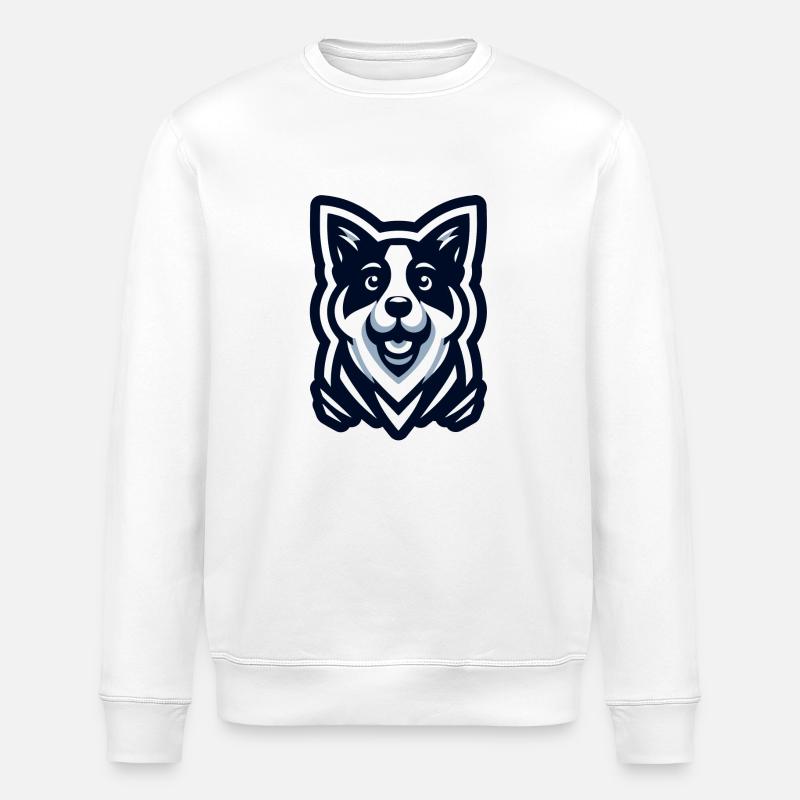 Levrette : Illustration d’un ami - Sweat bio ROLLER Stanley/Stella Unisexe - blanc