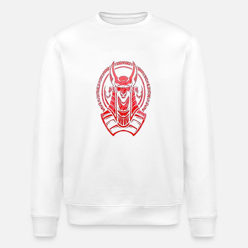 Ägypten-Hieroglyphe Nil-Flagge Pharao-Pyramide Kairo - Stanley/Stella Unisex Bio-Sweatshirt ROLLER - Weiß