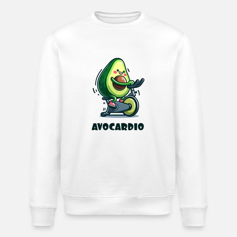 AVOCARDIO - Stanley/Stella Unisex Bio-Sweatshirt ROLLER - Weiß