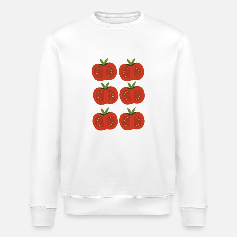 Tomatoes 6-fold - Stanley/Stella ROLLER Unisex Organic Sweatshirt - white