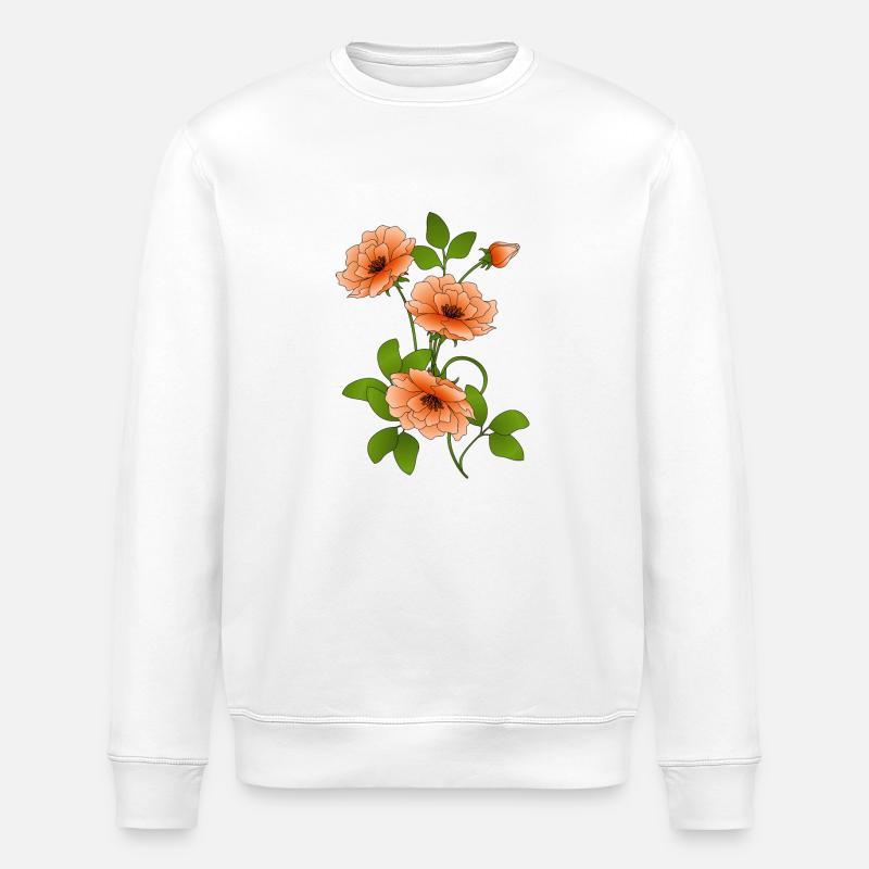 Fleur - Sweat bio ROLLER Stanley/Stella Unisexe - blanc