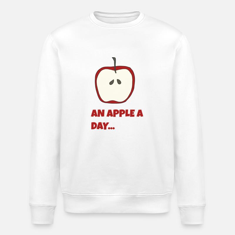 an apple - Stanley/Stella Unisex Bio-Sweatshirt ROLLER - Weiß