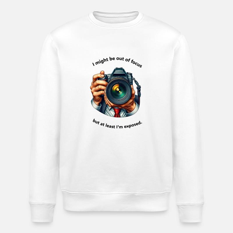 Flou - Entièrement exposé - Sweat bio ROLLER Stanley/Stella Unisexe - blanc