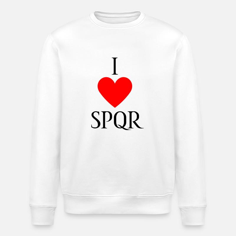 J’AIME SPQR Vector Dark - Sweat bio ROLLER Stanley/Stella Unisexe - blanc