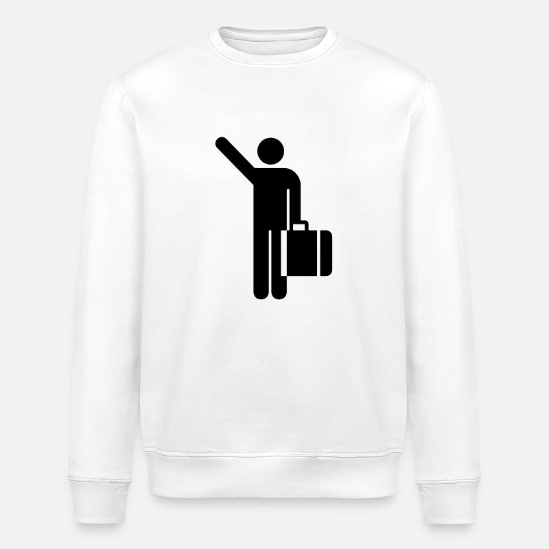 Originaire personne de cabine - Sweat bio ROLLER Stanley/Stella Unisexe - blanc