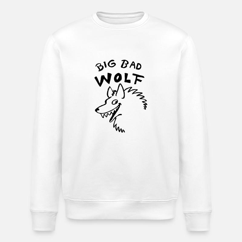 Big bad Wolf - Stanley/Stella Unisex Bio-Sweatshirt ROLLER - Weiß
