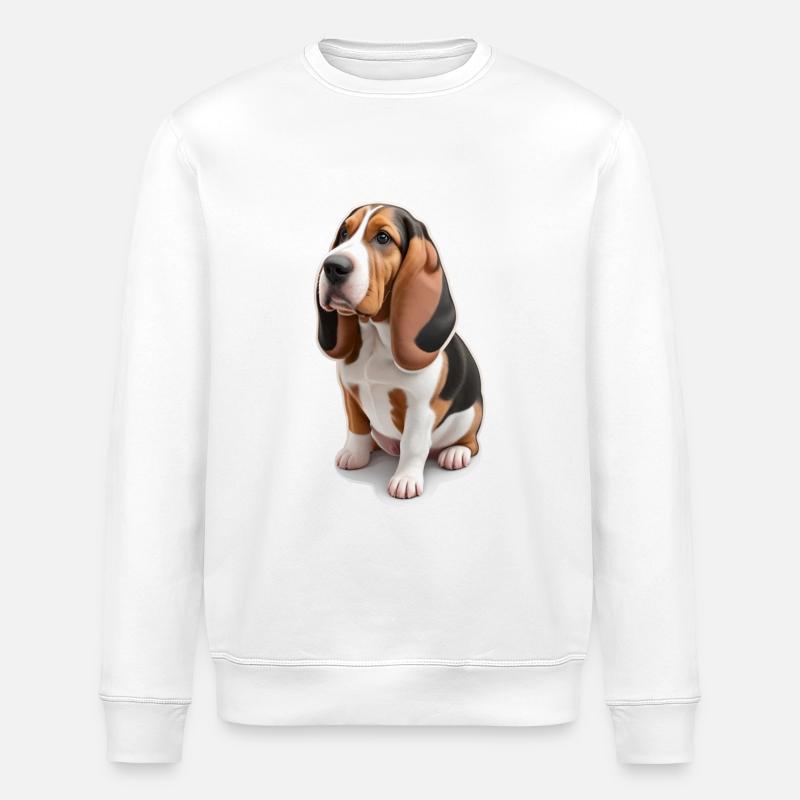 Beagle - Stanley/Stella Unisex Bio-Sweatshirt ROLLER - Weiß